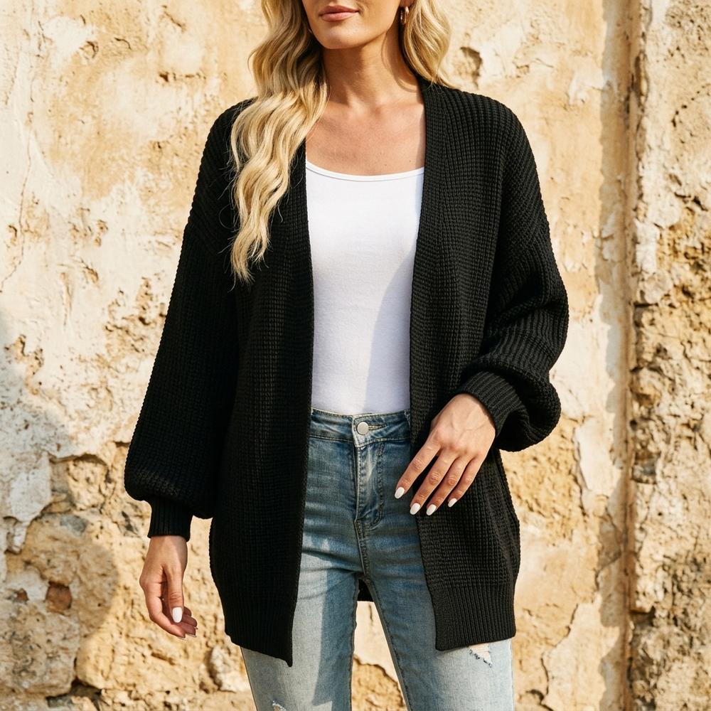 Heidi Outlet - Danor | Grobgestrickter Offener Cardigan