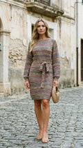 Heidi Outlet - Lasel | Tailliertes Gestricktes Kleid