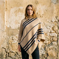 Heidi Outlet - Arram | Asymmetrischer Gestreifter Rollkragenpullover
