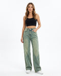 Heidi Outlet - Eldar | Weit Geschnittene Gewaschene Hose Damen