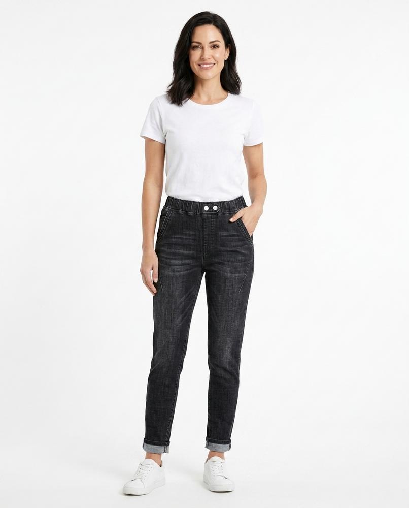 Heidi Outlet - Rivin | Gewaschen Elastische Hose Damen