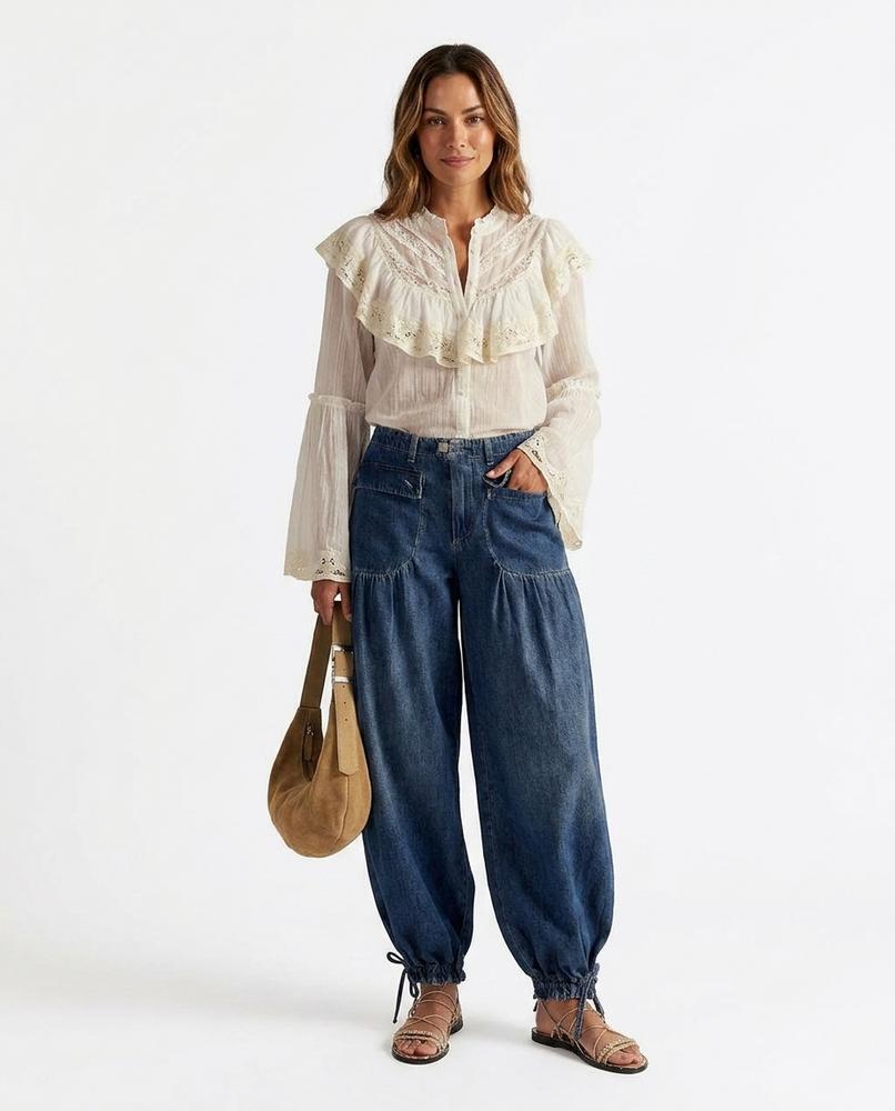 Heidi Outlet - Malin | Ballonförmige geraffte Hose Damen