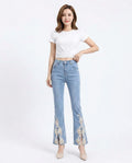 Heidi Outlet - Nohal | Verzierte Ausgestellte Hose Damen