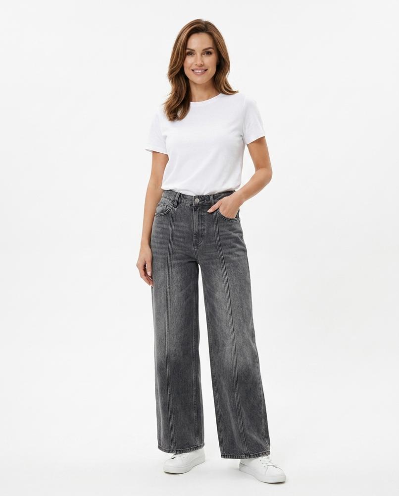 Heidi Outlet - Calen | Gewaschene Weit Geschnittene Hose Damen