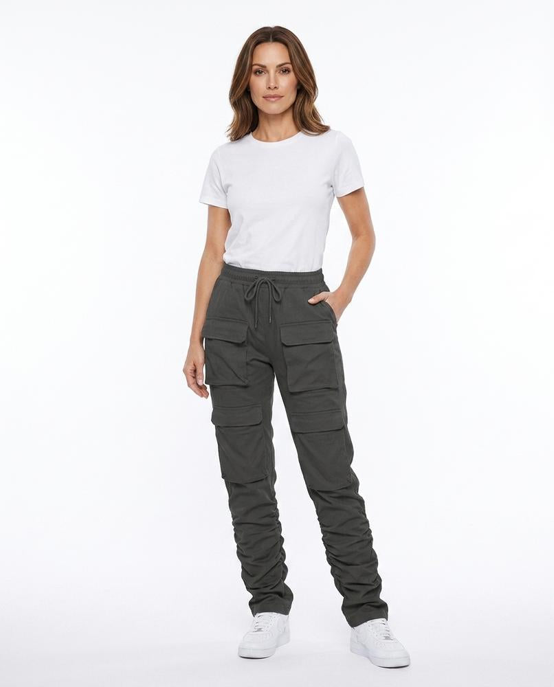 Heidi Outlet - Colom | Gerafft Geschnürt Hose Damen