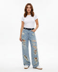 Heidi Outlet - Kevar | Zerrissene Weit Geschnittene Hose Unisex