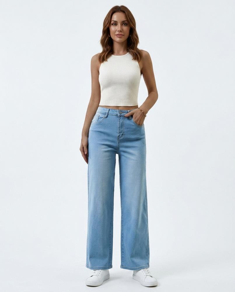 Heidi Outlet - Kedar | Ausgestellte Denim Hose Damen