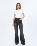 Heidi Outlet - Zever | Ausgestellte Verwaschene Hose Damen
