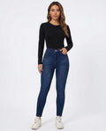 Heidi Outlet - Mamir | Hochgeschnittene Enganliegende Hose Damen
