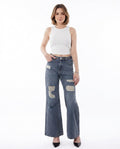 Heidi Outlet - Lavel | Weit Geschnittene Zerrissene Hose Damen