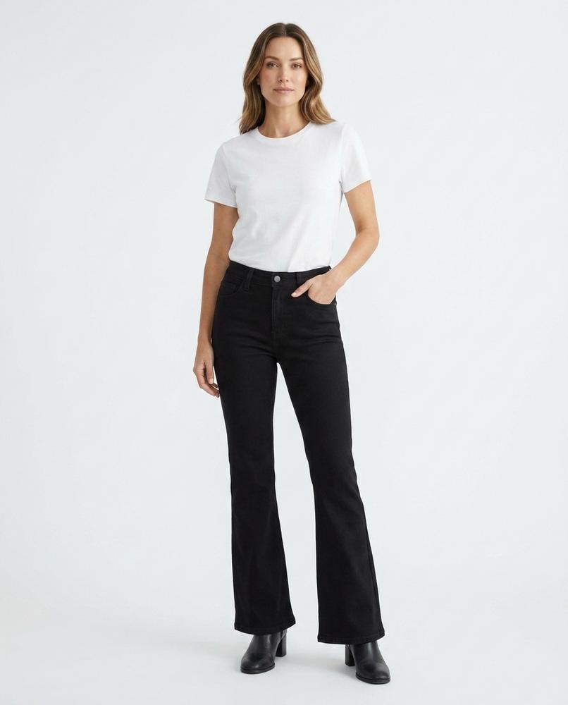 Heidi Outlet - Nedan | Ausgestellte Baumwoll Hose Damen