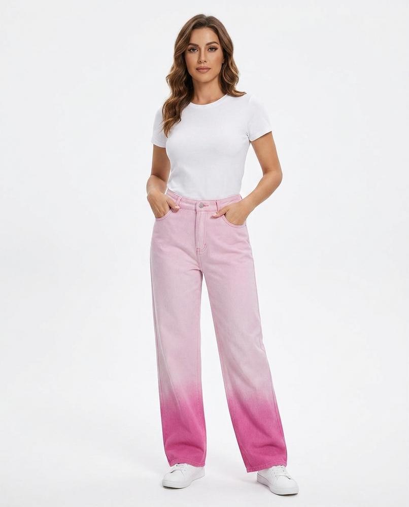 Heidi Outlet - Vamel | Gerade Geschnittene Farbverlaufende Hose Damen
