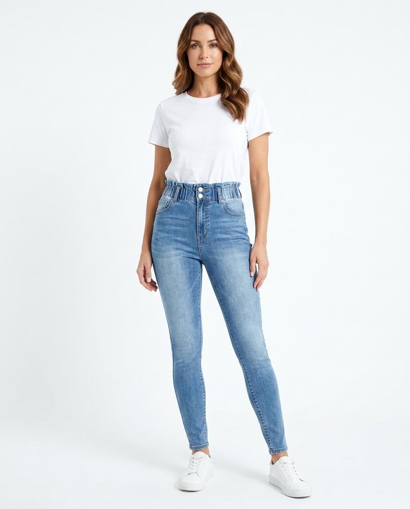 Heidi Outlet - Kesan | Gesmokte Schmal Geschnittene Hose Damen