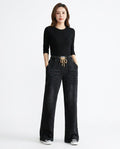 Heidi Outlet - Neral | Weit Geschnittene Gewaschene Hose Damen