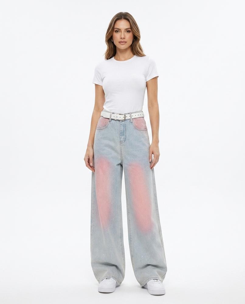 Heidi Outlet - Yosen | Weit Geschnittene Verzierte Hose Damen
