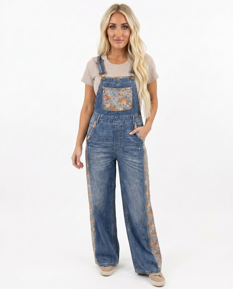 Heidi Outlet - Sesen | Weit Geschnittene Geblümte Hose Damen