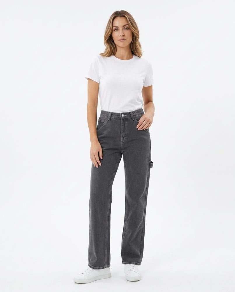 Heidi Outlet - Niram | Gerade Geschnittene Baumwoll Hose Unisex