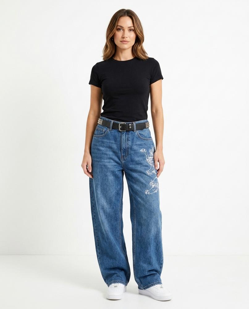 Heidi Outlet - Visin | Weit Geschnittene Gewaschene Hose Unisex