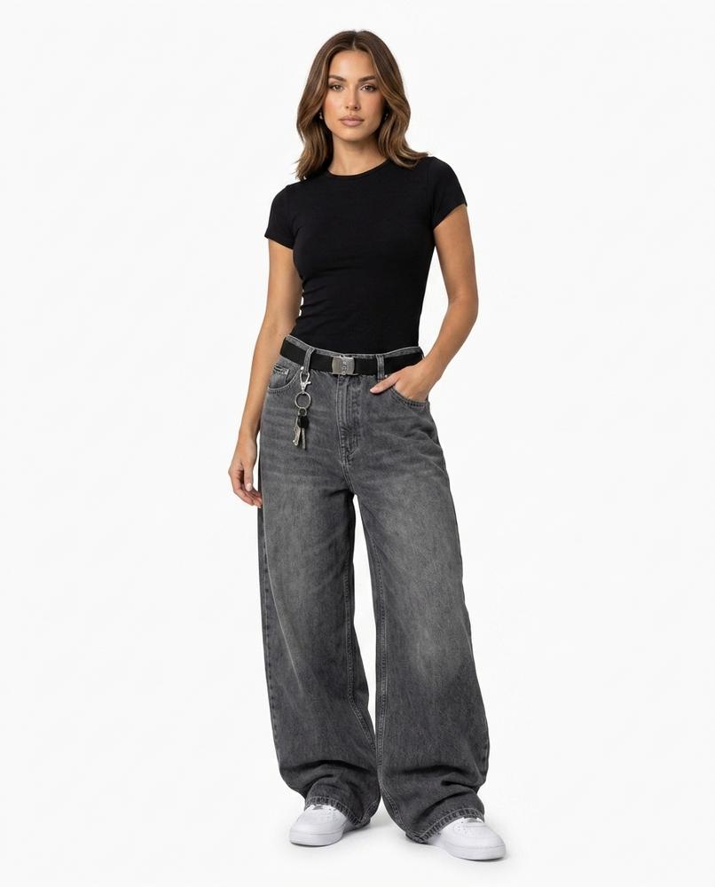 Heidi Outlet - Visin | Weit Geschnittene Gewaschene Hose Unisex