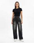 Heidi Outlet - Alnor | Verwaschene Weit Geschnittene Hose Unisex