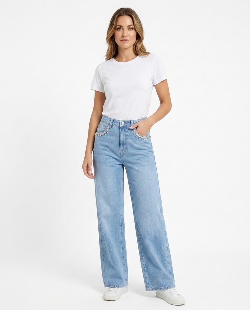Heidi Outlet - Lesen | Weit Geschnittene Verzierte Hose Damen