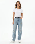 Heidi Outlet - Lomor | Weit Geschnittene Verwaschene Hose Unisex
