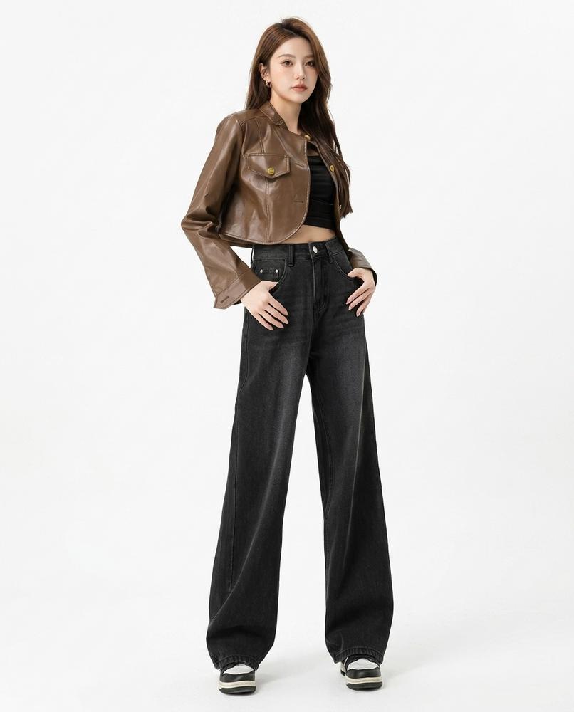 Heidi Outlet - Arron | Weitbeinige Denim Hose Damen