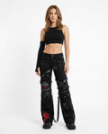 Heidi Outlet - Samin | Gerade Geschnittene Verzierte Hose Unisex