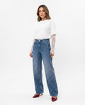 Heidi Outlet - Danal | Besetzte Weite Hose Damen