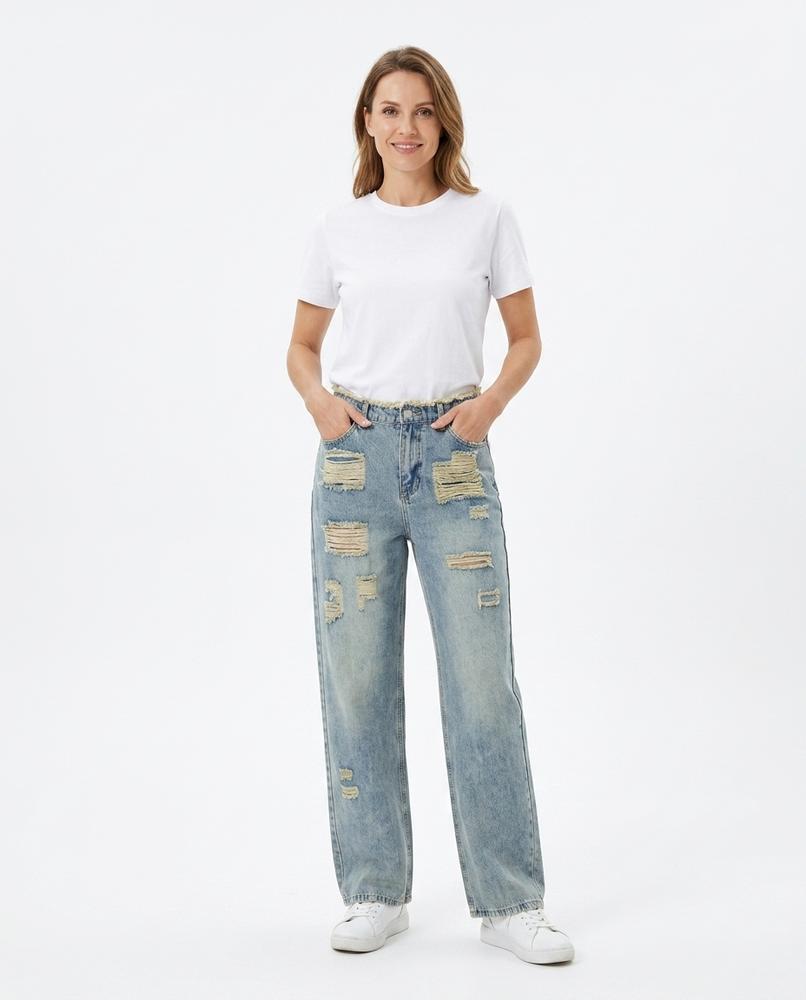 Heidi Outlet - Tidar | Zerrissene Baumwoll Hose Unisex
