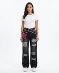 Heidi Outlet - Darel | Weit Geschnittene Zerrissene Hose Unisex