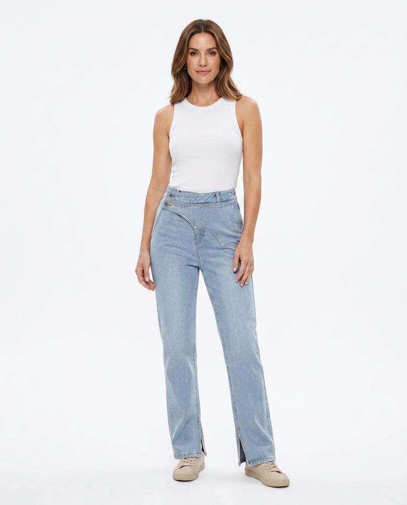Heidi Outlet - Vesan | Asymmetrische Hochgeschnittene Hose Damen