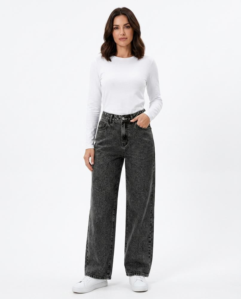 Heidi Outlet - Elren | Weit Geschnittene Baumwoll Hose Damen