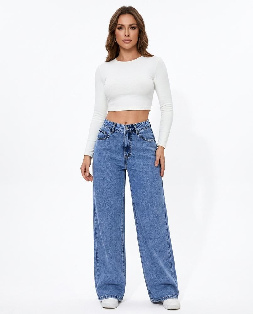 Heidi Outlet - Elren | Weit Geschnittene Baumwoll Hose Damen