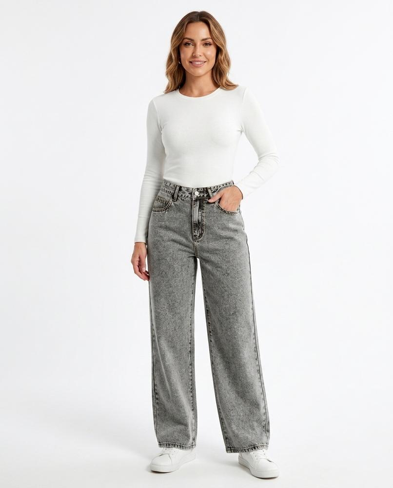 Heidi Outlet - Elren | Weit Geschnittene Baumwoll Hose Damen