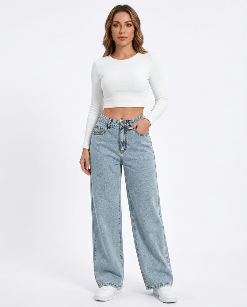 Heidi Outlet - Elren | Weit Geschnittene Baumwoll Hose Damen