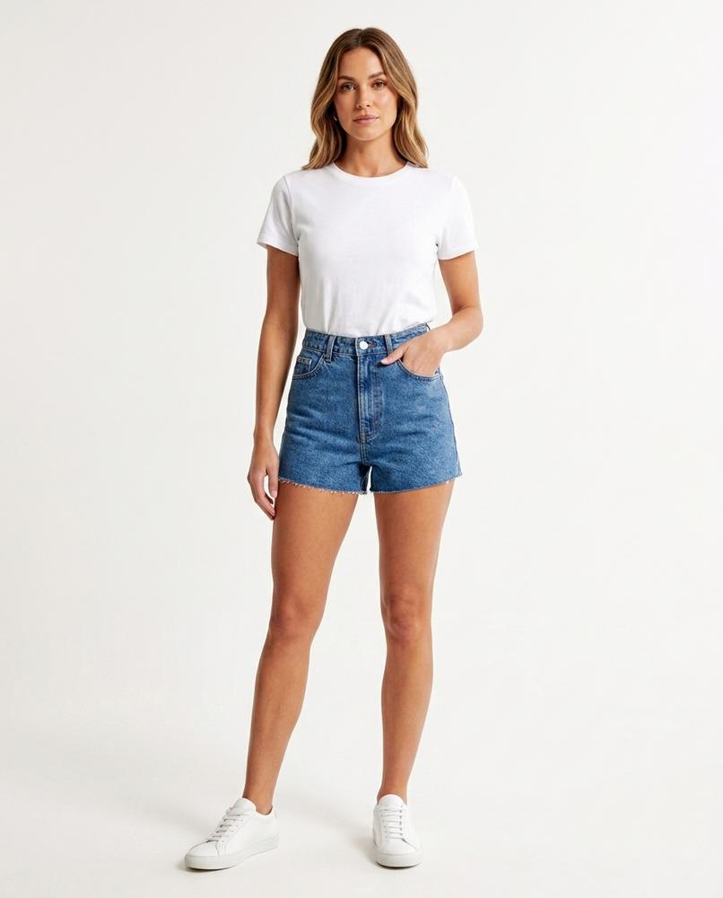 Heidi Outlet - Zesan | Hochgeschnittene Ausgefranste Hose Damen