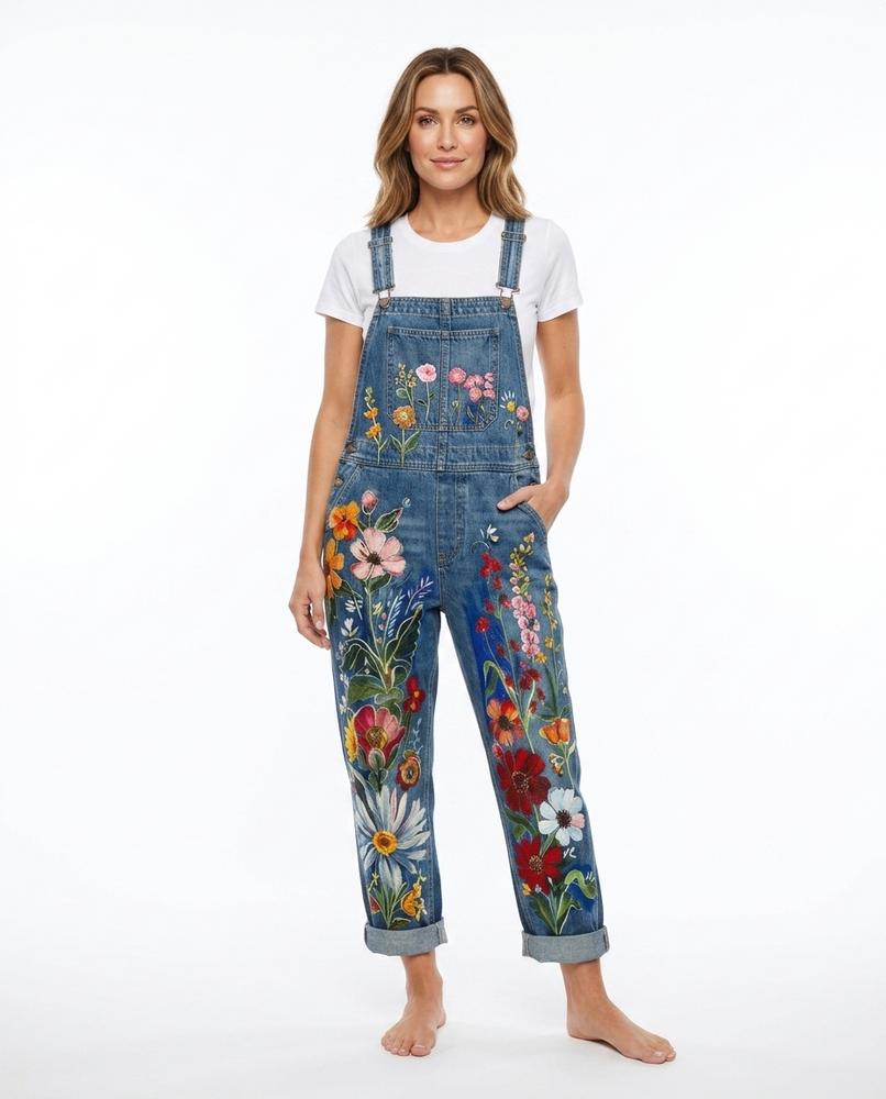 Heidi Outlet - Tilar | Bemalt Gewaschen Hose Damen