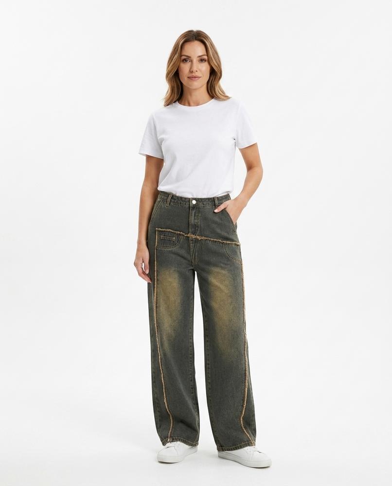 Heidi Outlet - Visel | Verwaschene Denim Hose Unisex