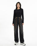 Heidi Outlet - Midan | Weit Geschnittene Denim Hose Damen
