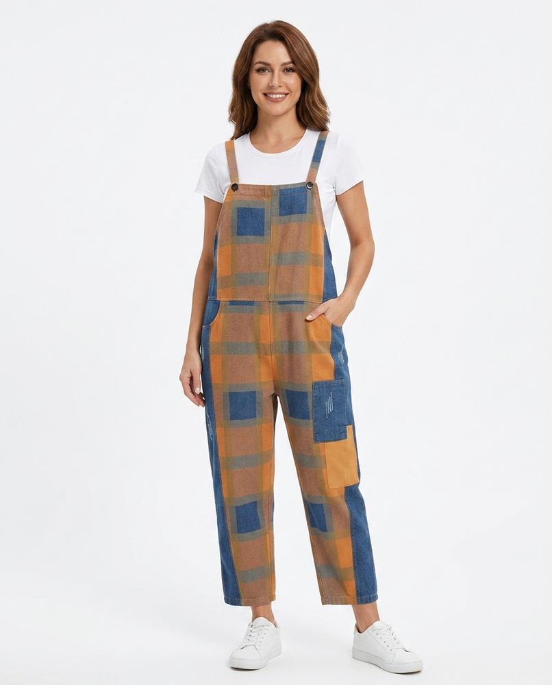 Heidi Outlet - Taron | Karierte Patchwork Hose Unisex