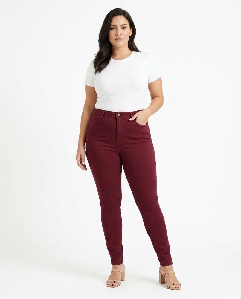 Heidi Outlet - Dasel | Hochtailliert Enganliegend Hose Damen