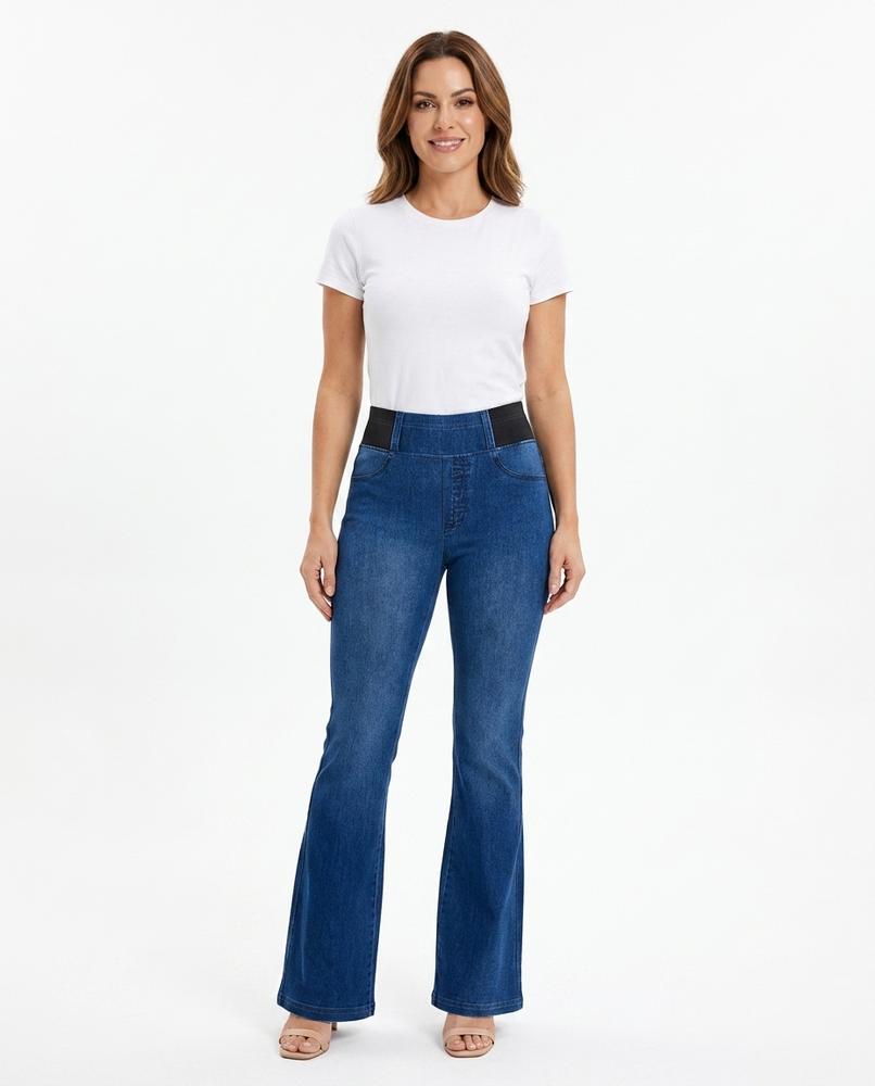 Heidi Outlet - Lotir | Elastische Ausgestellte Hose Damen