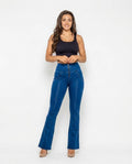 Heidi Outlet - Nilar | Hochtaillierte Ausgestellte Hose Damen