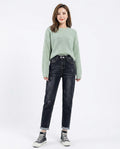 Heidi Outlet - Ramel | Hochsitzende Verwaschene Hose Damen
