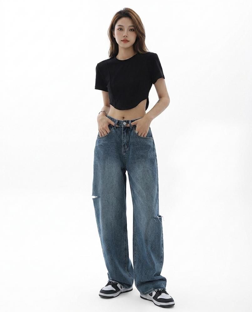 Heidi Outlet - Zanav | Weit Geschnittene Baumwoll Hose Unisex