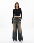 Heidi Outlet - Nelan | Weit Geschnittene Verwaschene Hose Unisex