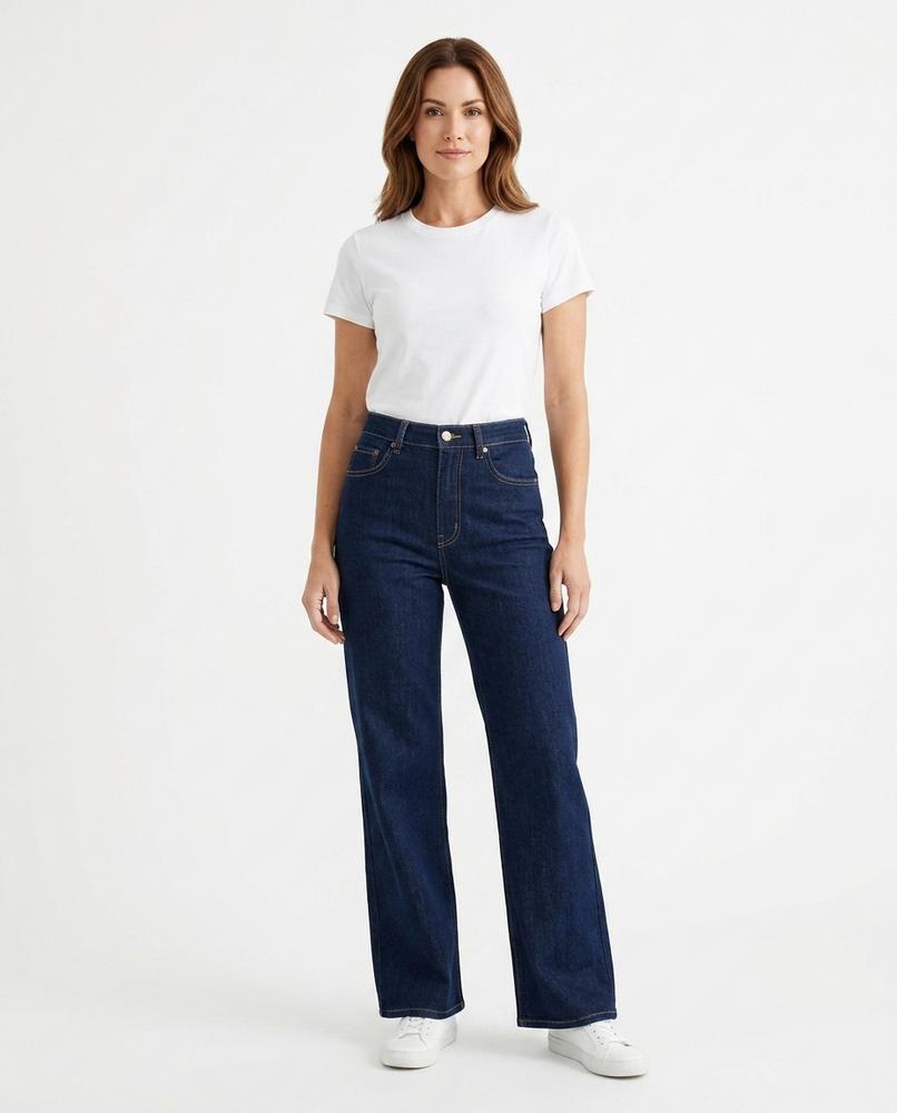 Heidi Outlet - Lelor | Gerade Geschnittene Baumwoll Hose Damen