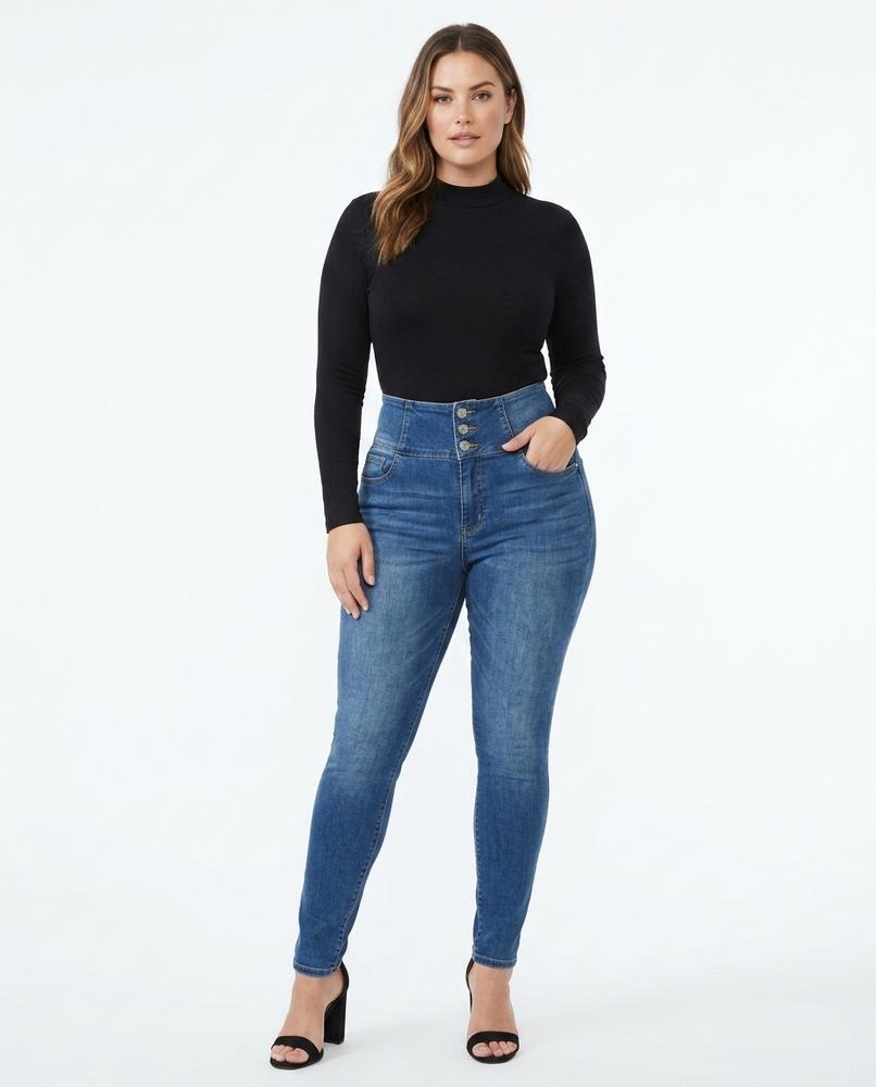 Heidi Outlet - Catal | Hochgeschnittene Enganliegende Hose Damen