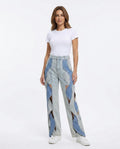 Heidi Outlet - Yozan | Ausgeschnittene Zweifarbige Hose Damen